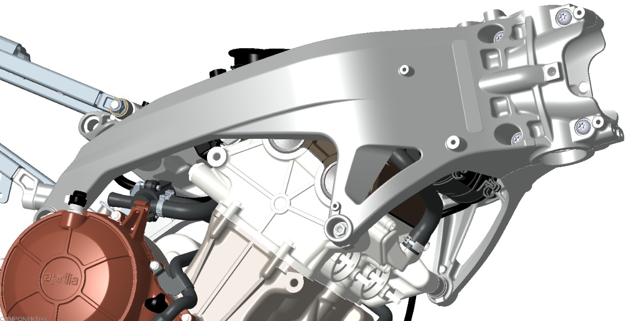 Telaio moto, alluminio regolabile Supporto telaio moto con luce(Rosso
