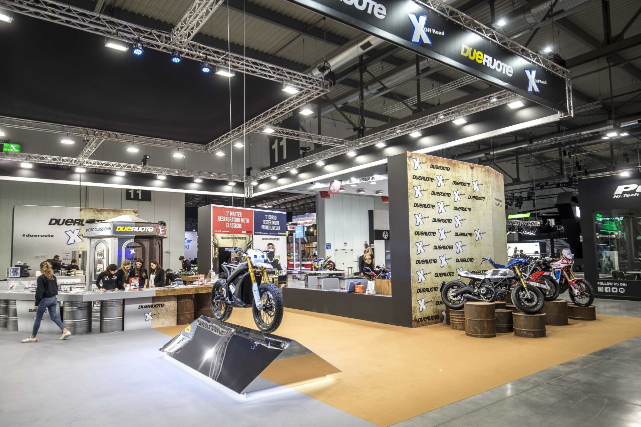 Lo stand di Dueruote a EICMA 2018