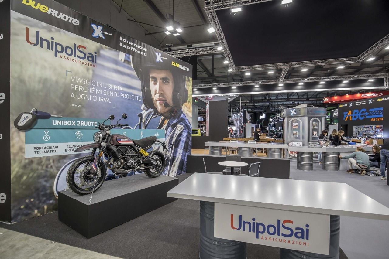 Lo stand di Dueruote a EICMA 2018