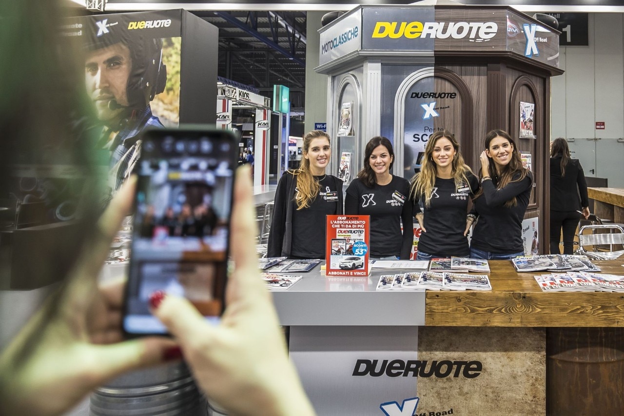 Lo stand di Dueruote a EICMA 2018