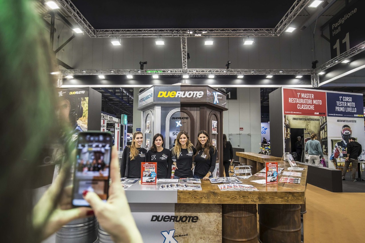 Lo stand di Dueruote a EICMA 2018