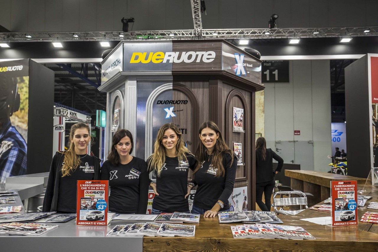 Lo stand di Dueruote a EICMA 2018