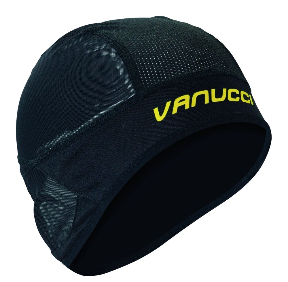VANUCCI CUFFIA Cuffia sottocasco Caratteristiche Nuca in poliestere 100%; sui lati 90% poliestere 10% elastante; sulla fronte 85% nylon 15% elastante Taglia Unica Colori Unico Prezzo euro 14,99