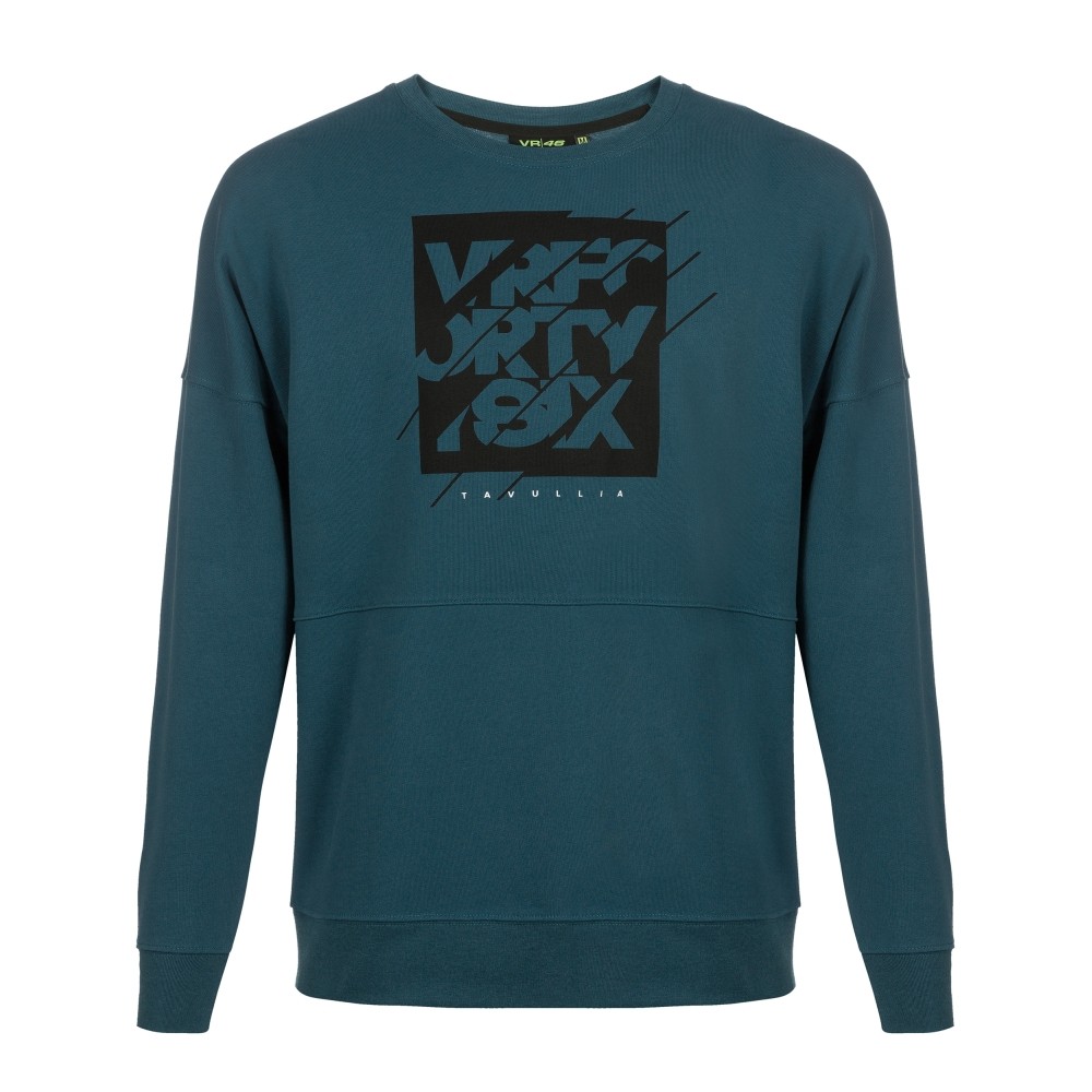Felpa uomo In cotone, girocollo. Logo VR Forty Six sul petto. Taglia: XS-2XL Colori: Unico Prezzo: 69,00 euro
