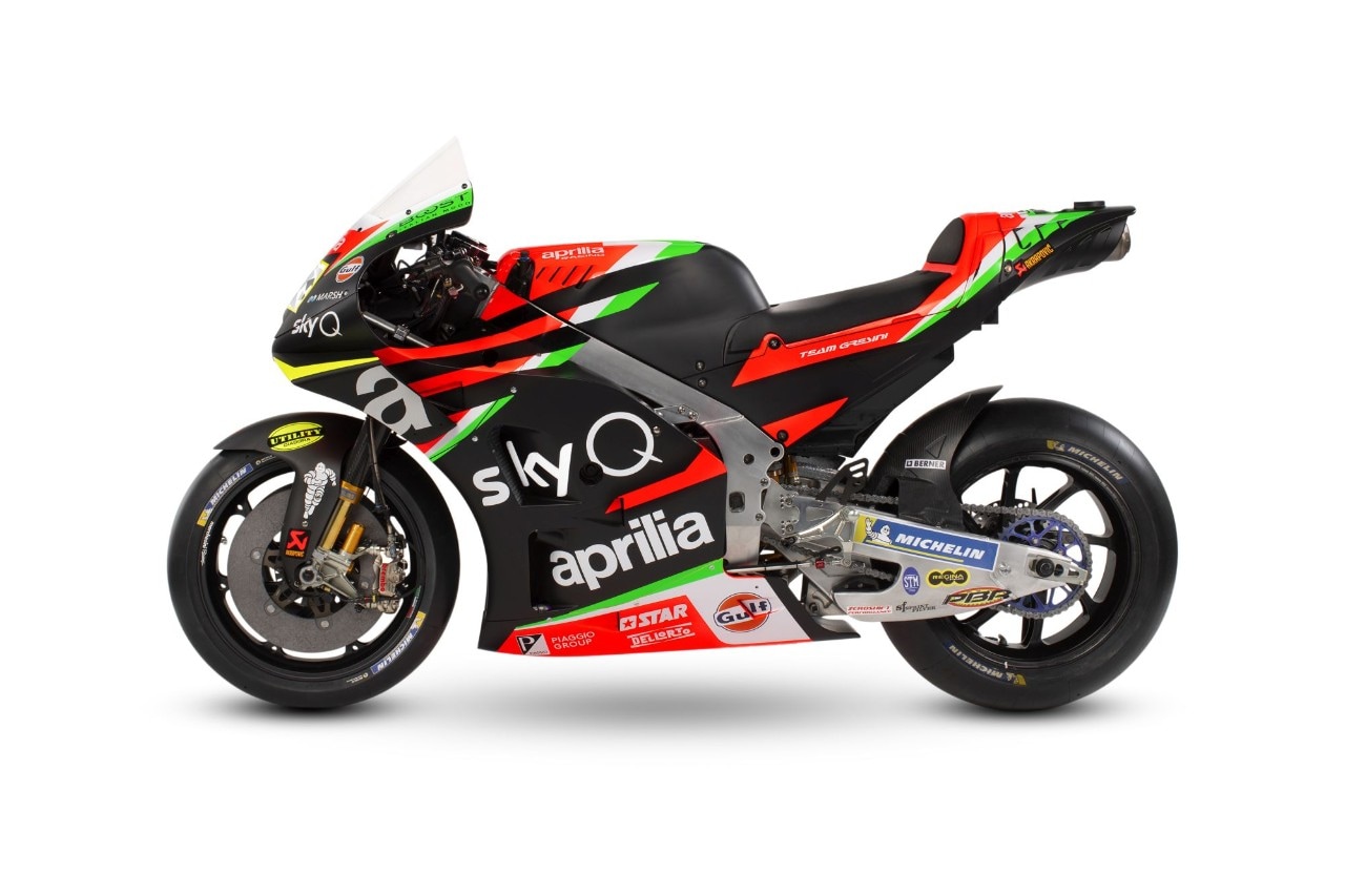 Aprilia svela la RS-GP, la MotoGP di Iannone ed Espargarò