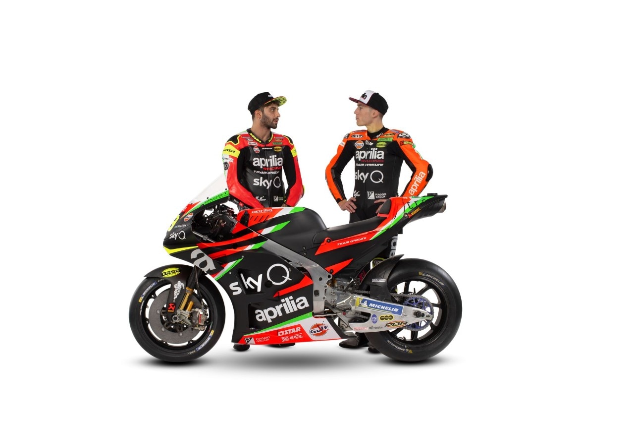 Aprilia svela la RS-GP, la MotoGP di Iannone ed Espargarò