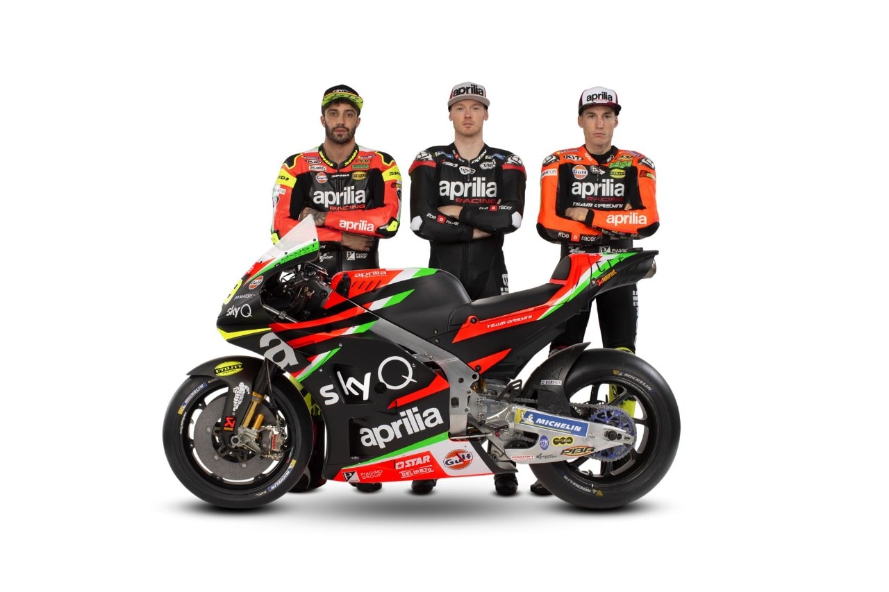 Aprilia svela la RS-GP, la MotoGP di Iannone ed Espargarò