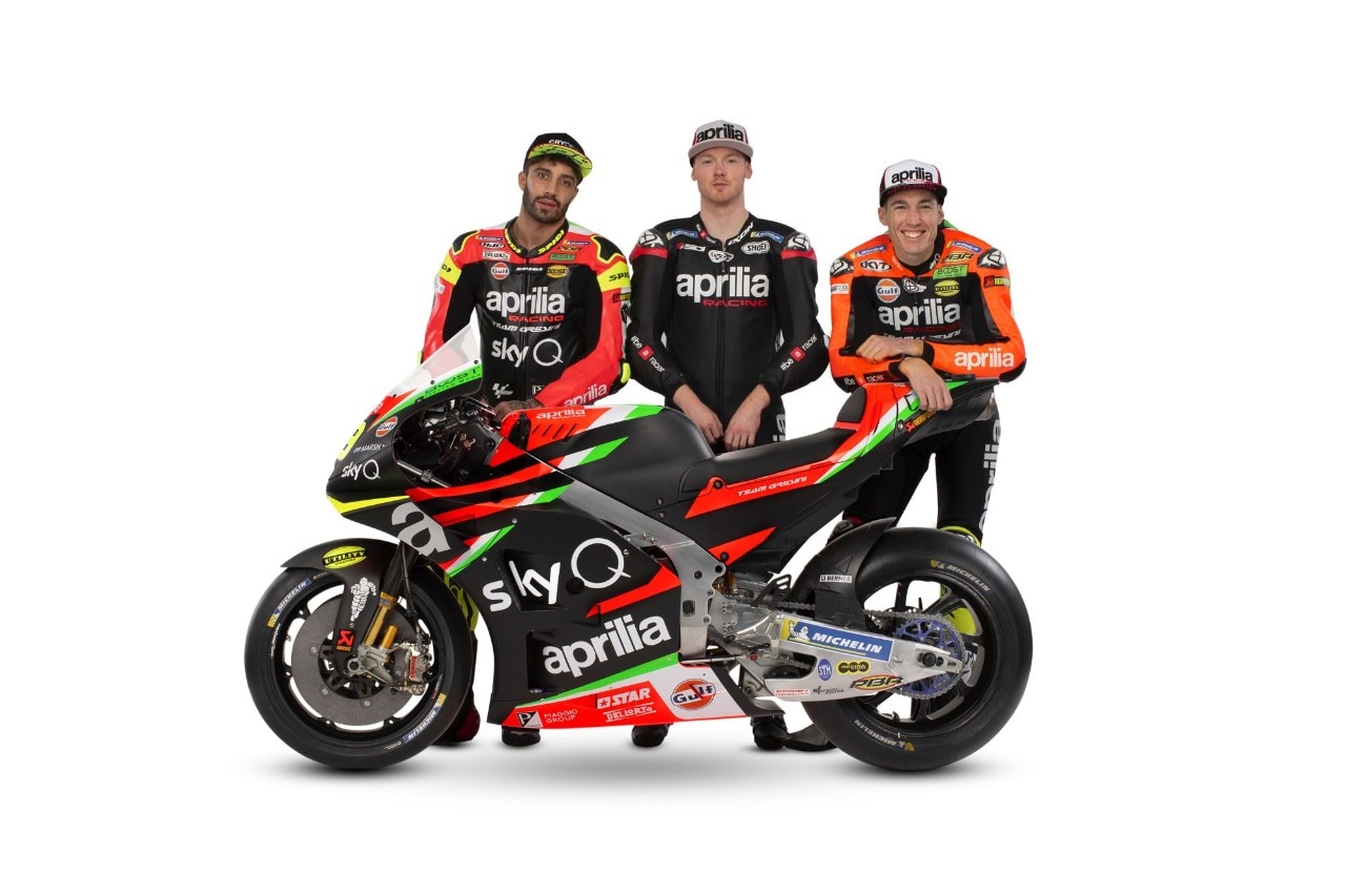 Aprilia svela la RS-GP, la MotoGP di Iannone ed Espargarò