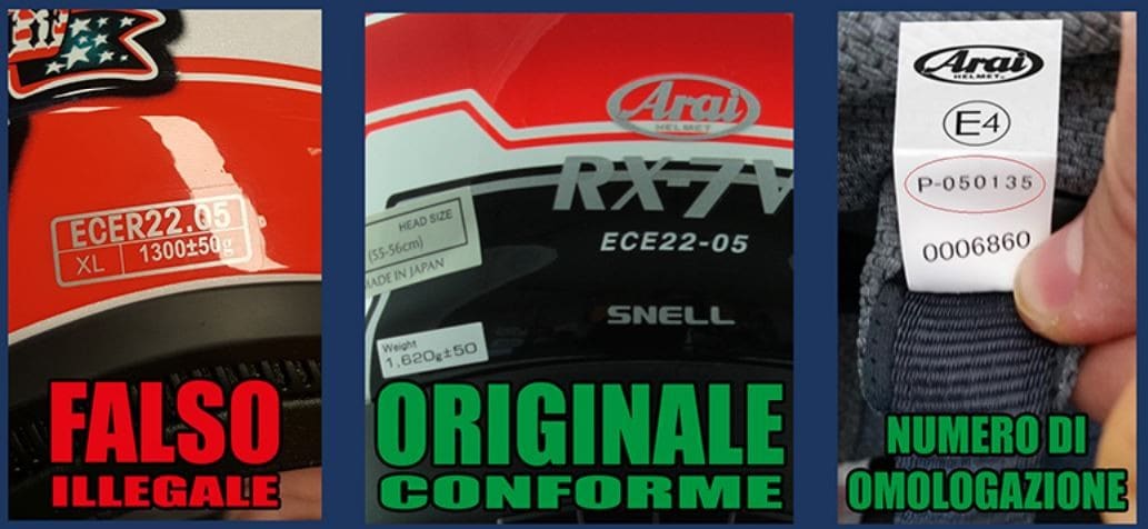 Come riconoscere un Arai falso