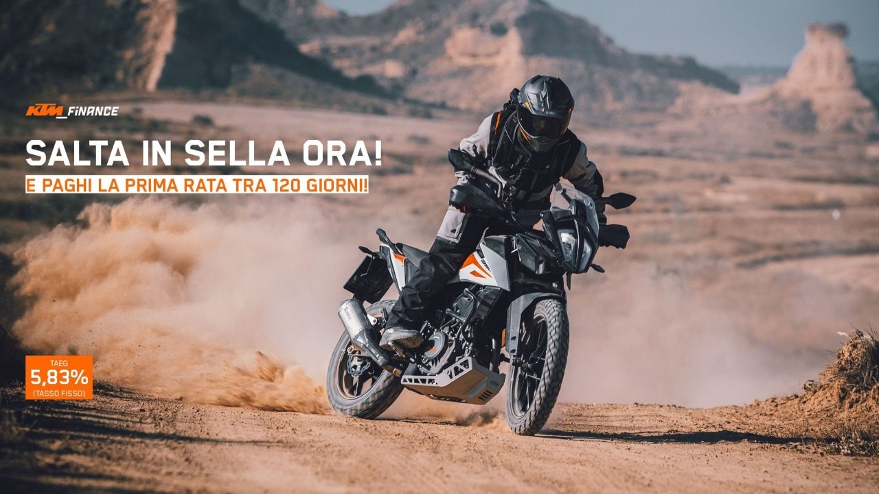 KTM: compri oggi e paghi da settembre 