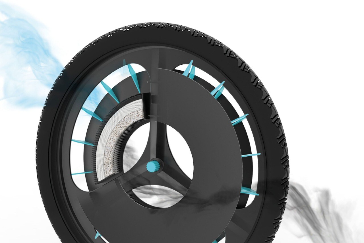 Rolloe, la ruota per bici che purifica l’ambiente