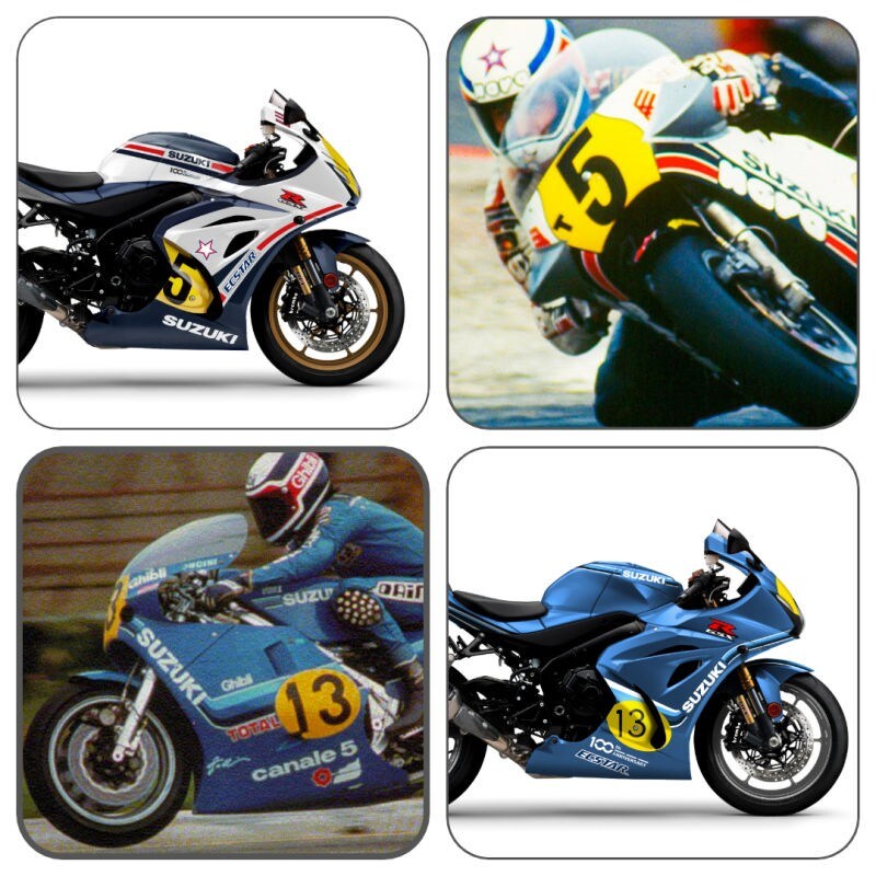 Suzuki consegna le GSX-R1000R Legend Edition a Uncini e Lucchinelli