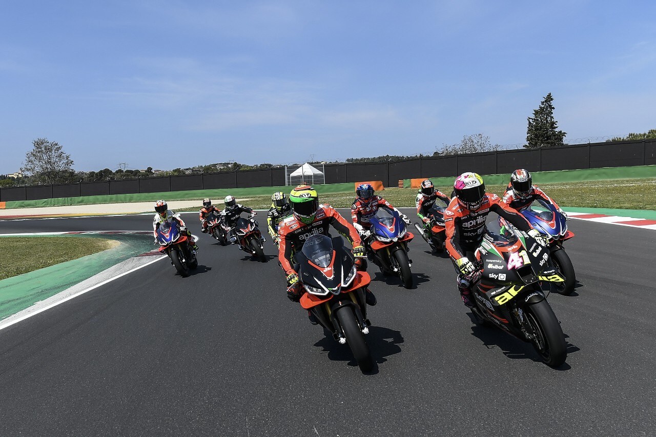 I grandi campioni APRILIA a Misano