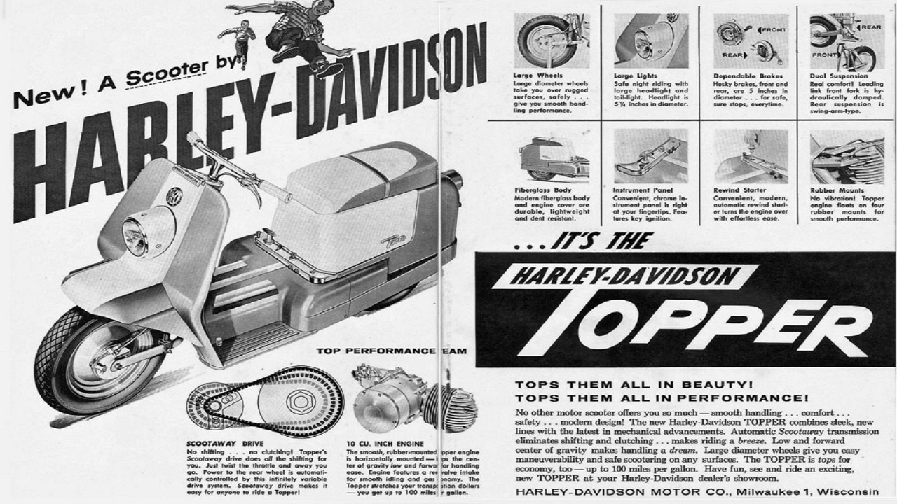 Topper: quando Harley-Davidson produceva scooter
