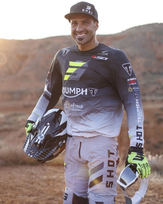 Ivan Cervantes alla Baja Aragon con una Triumph Tiger 900