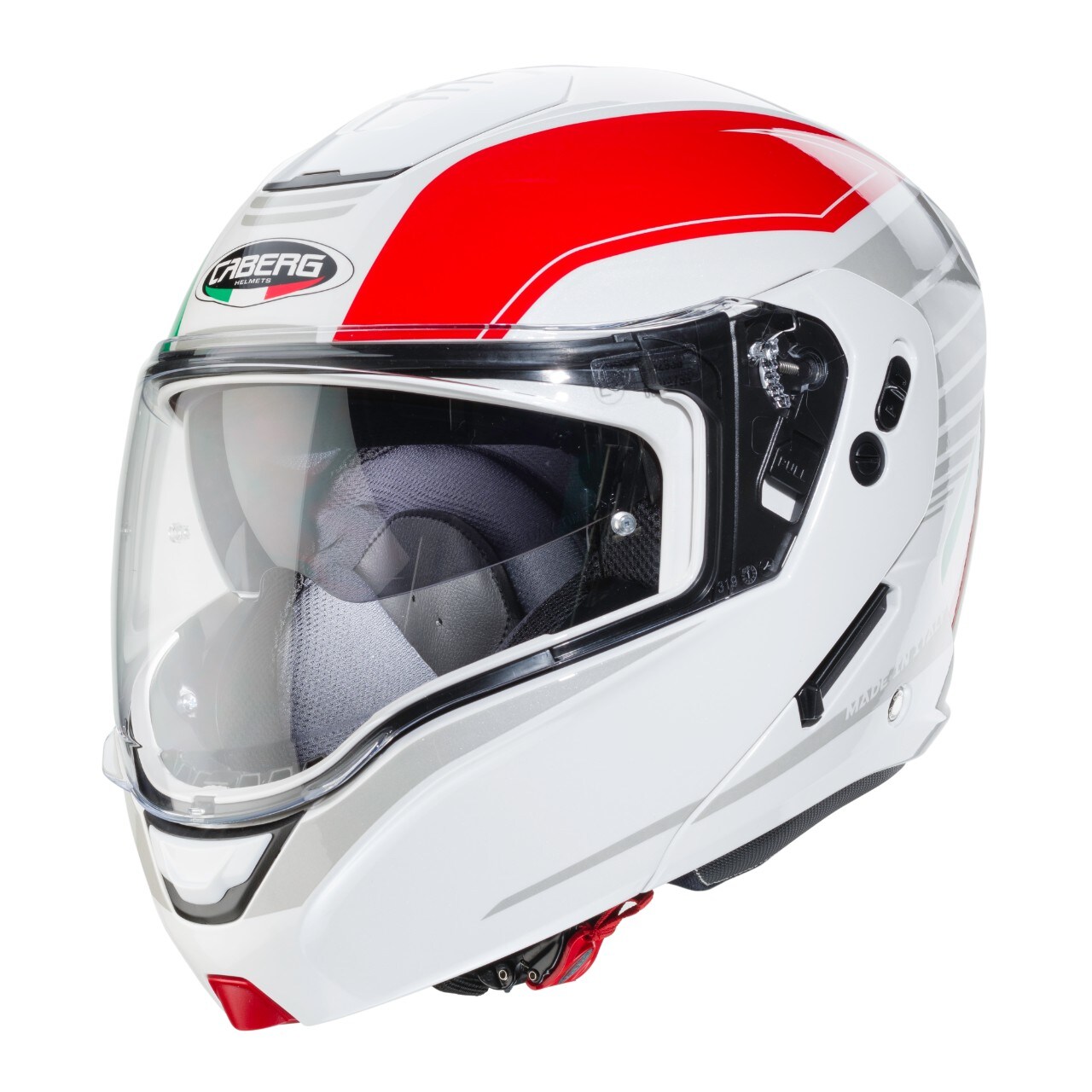 <div class='descrGalleryTitle'>CARATTERISTICHE</div><div class='descrGalleryText'><p>Il nuovo casco apribile di Caberg è perfetto per il Touring, ma anche un'ottima soluzione un utilizzo urbano grazie alla doppia omologazione P/J che permette l’utilizzo sia con la mentoniera aperta, sia con mentoniera chiusa. Il design del nuovo Horus Tribute 2021 è elegante e con ricche dotazioni tecniche come l'ampia visiera (PANORAMIC ULTRA-WIDE VISOR), la lente antiappannante Pinlock Max Vision e della visiera parasole integrata Double VisorTech. Il sistema di ventilazione è formato da una presa d’aria regolabile sul mento, una presa d’aria superiore e da due estrattori d’aria posti sul retro del casco.</p>
</div>