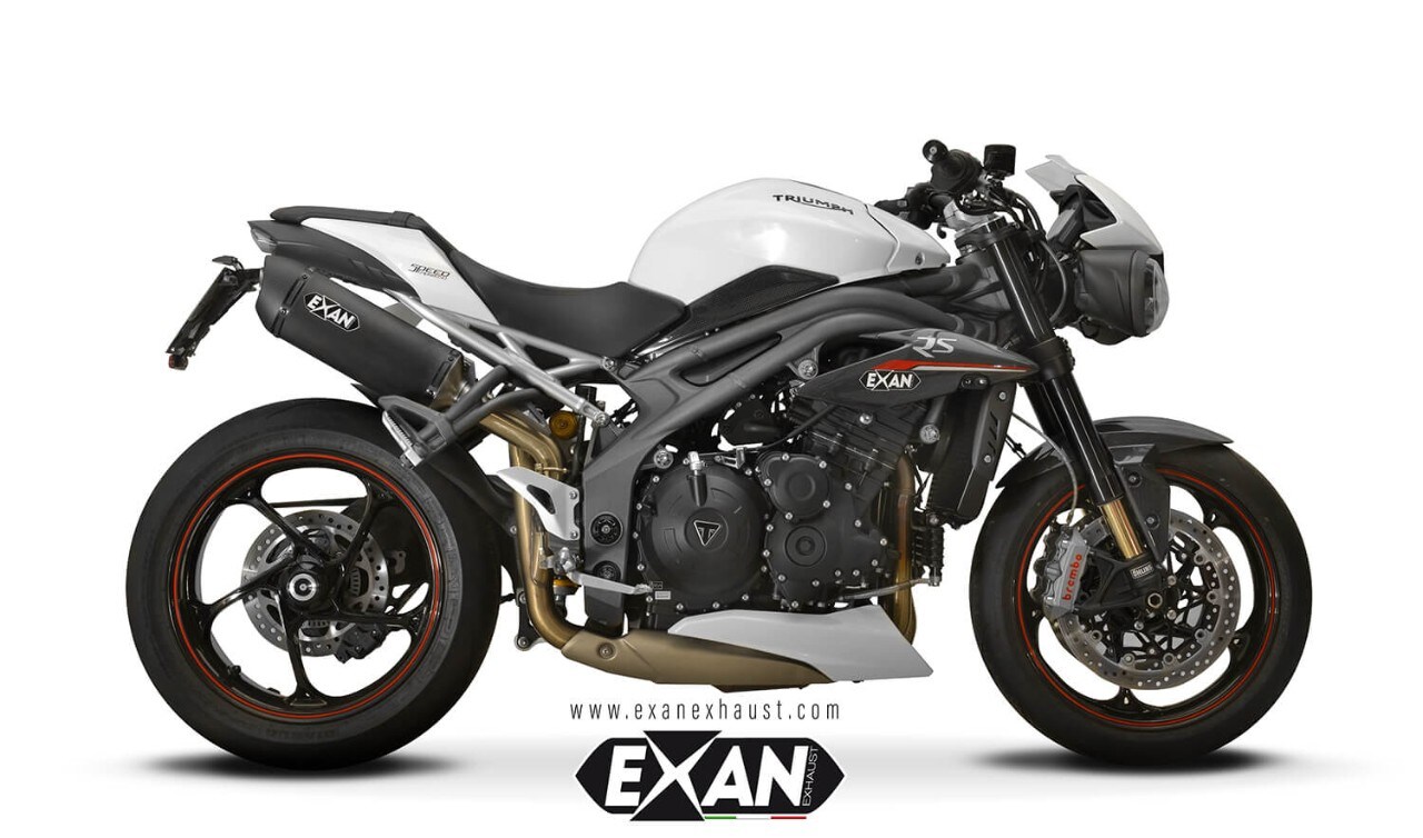 Exan tre scarichi per Triumph Speed Triple S e RS