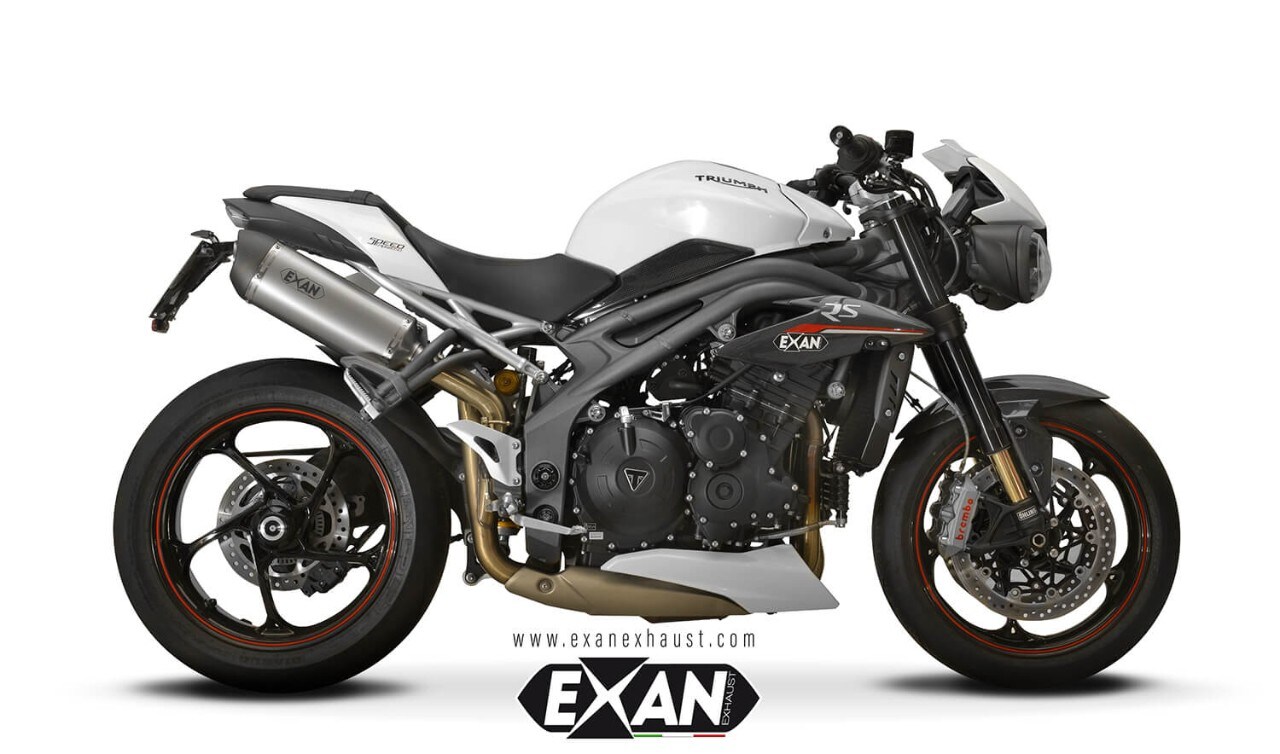 Exan tre scarichi per Triumph Speed Triple S e RS