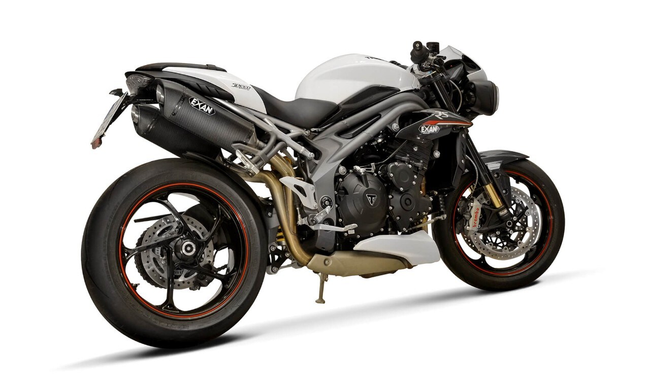 Exan tre scarichi per Triumph Speed Triple S e RS