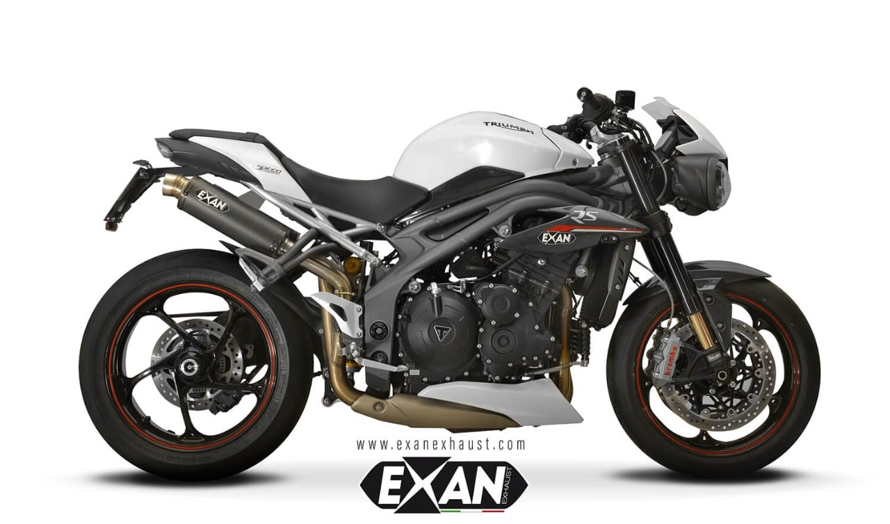 Exan tre scarichi per Triumph Speed Triple S e RS