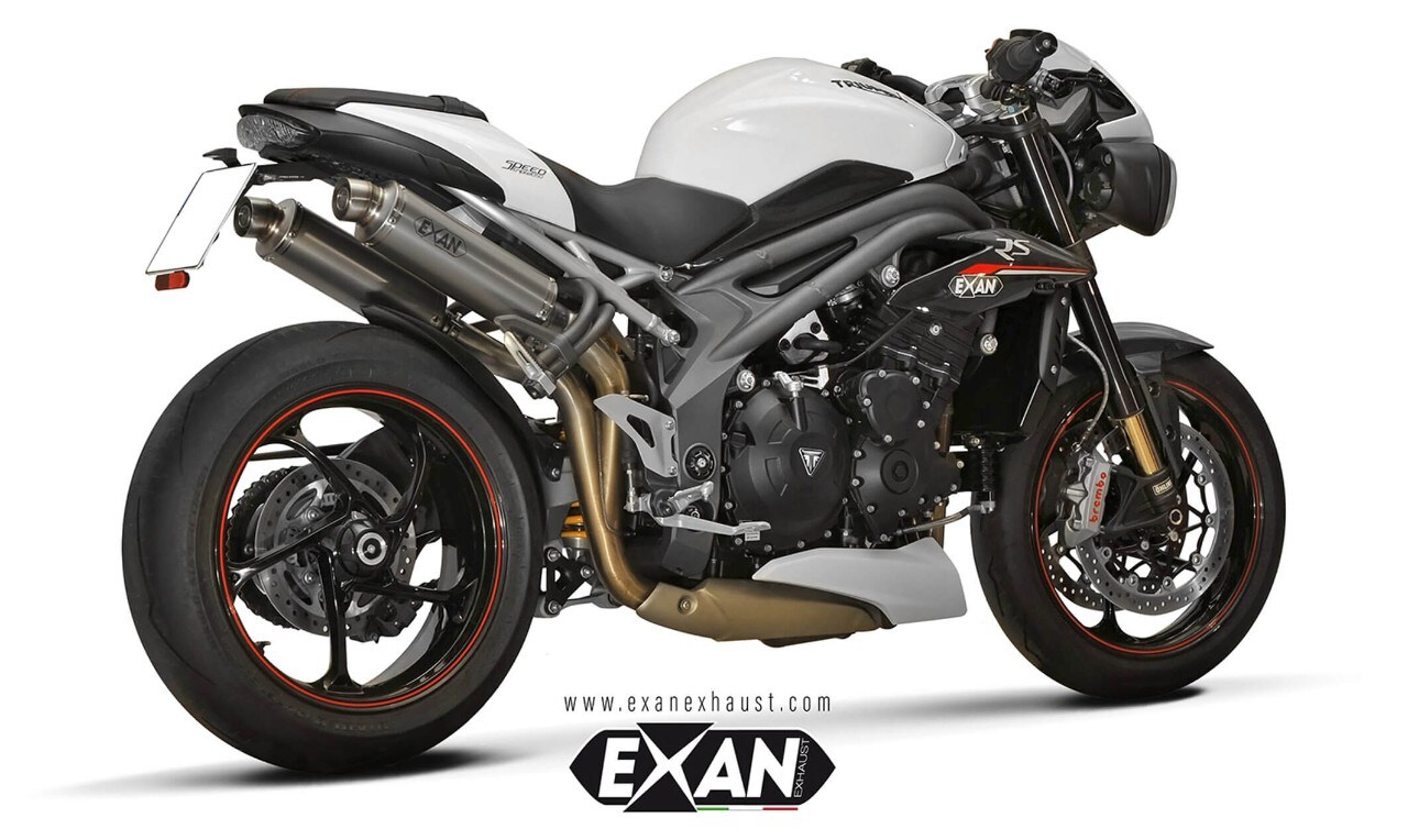 Exan tre scarichi per Triumph Speed Triple S e RS
