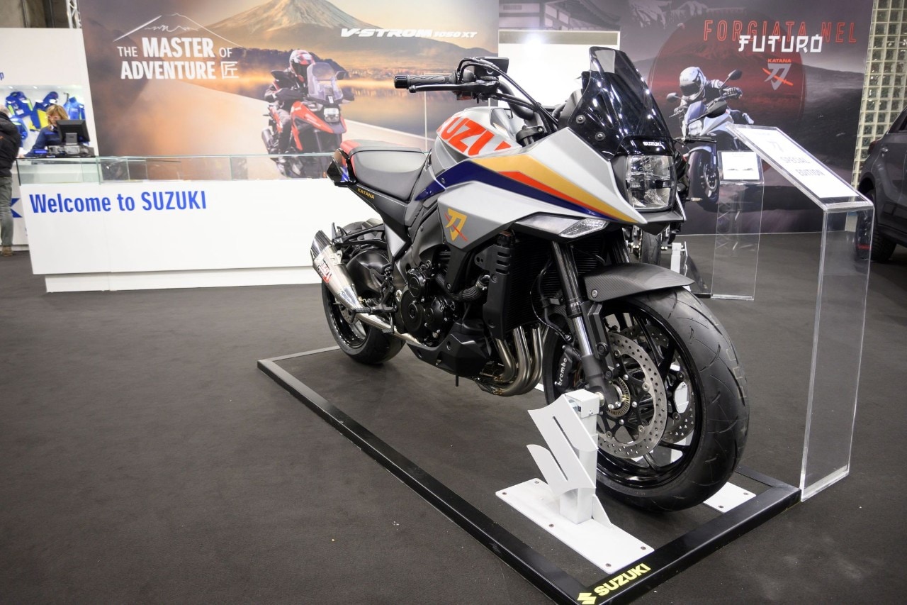 Una Suzuki Katana Special al Motor Bike Expo