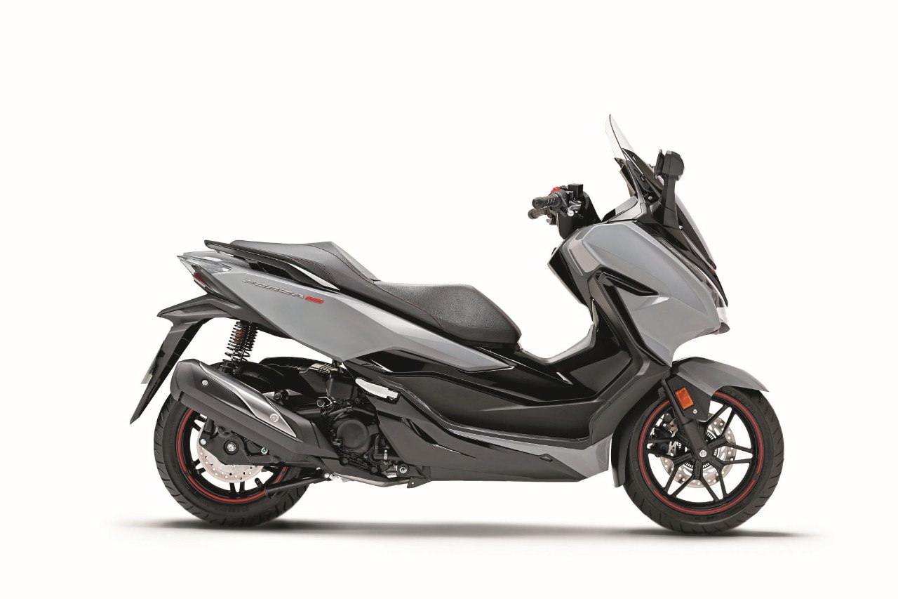 <div class='descrGalleryTitle'>HONDA FORZA 300 ABS - Prezzo da € 6.090 c.i.m.</div><div class='descrGalleryText'><p><b>RICCO E RIFINITO</b>, ha il plexi regolabile elettricamente, la smart-key e il controllo di trazione. Ottima la posizione in sella e grande capacità di carico, con un sottosella capiente in cui entrano due integrali e, nella versione Deluxe in vendita a 6.880 euro c.i.m., il bauletto da 45 litri e le manopole riscaldabili. Il suo motore ha una buona potenza ma soprattutto una trasmissione esemplare. Alla guida ricorda l’<a href="https://www.dueruote.it/moto-scooter/honda/honda-sh-300-i-abs/">SH 300i</a> per immediatezza. Comodo, protettivo, agile nel traffico e molto scattante. <a href="https://www.dueruote.it/prove/prove-redazione/2019/honda-forza-300-yamaha-xmax-300.html">Ecco la prova!</a></p>
</div>