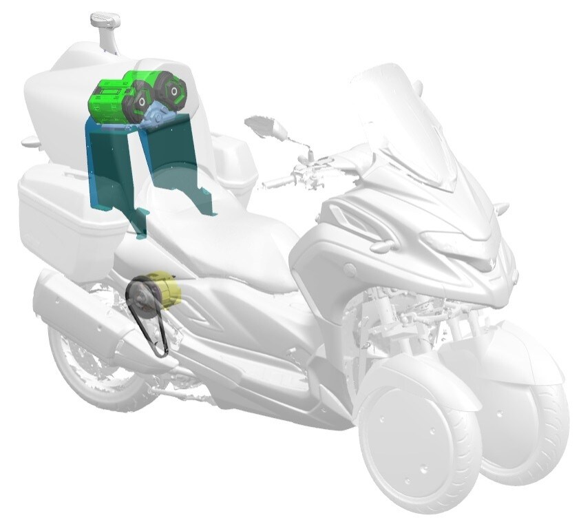 WMC300FR, il buco con lo scooter (ibrido) intorno