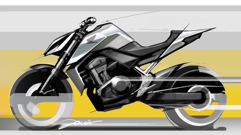 <div class='descrGalleryTitle'>HONDA HORNET</div><div class='descrGalleryText'><p>Ok, lo ammettiamo: qui abbiamo forzato un po'la mano. La nuova <b>Honda Hornet </b>non sarà in vendita entro la fine del 2022, però... però speriamo - anzi, siamo quasi sicuri - che potremo vederla a EICMA 2022 in versione definitiva, dopo averne apprezzato le linee e gli sketch rilasciati in questi mesi dalla Casa giapponese.</p>
</div>