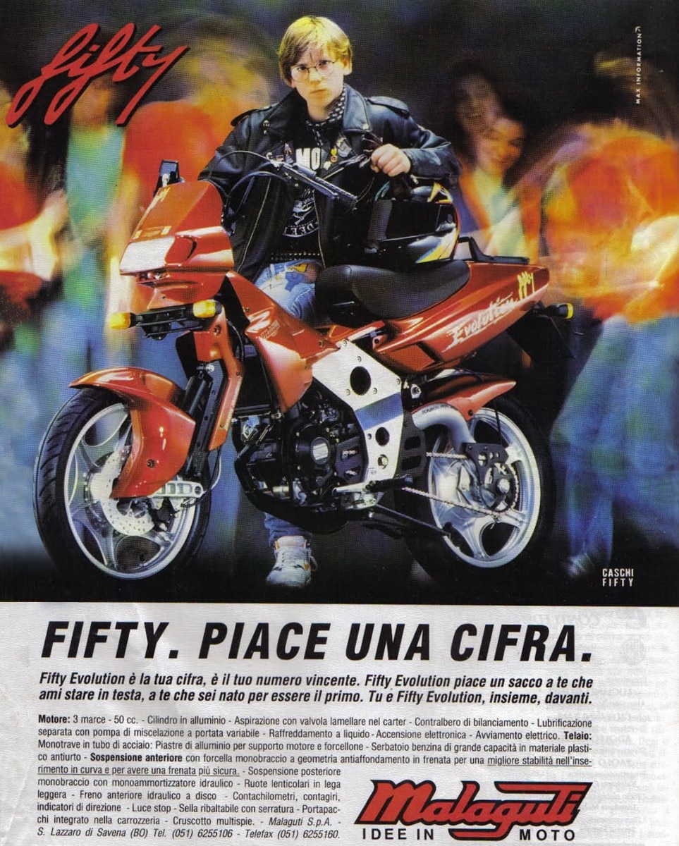 Pubblicità Malaguti Fifty
