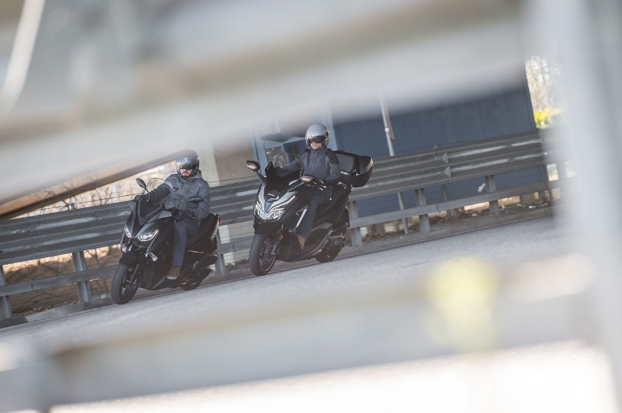 Honda Forza 300 Deluxe vs Yamaha XMAX 300 Iron Max: pronti a tutto