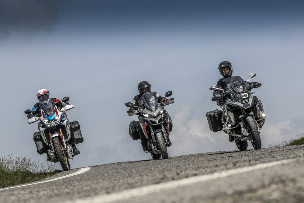 Comparativa Granturismo GT: BMW R 1250 GS Adventure vs Ducati Multistrada 1260 S Grand Tour vs Honda Africa Twin Adventure Sports
