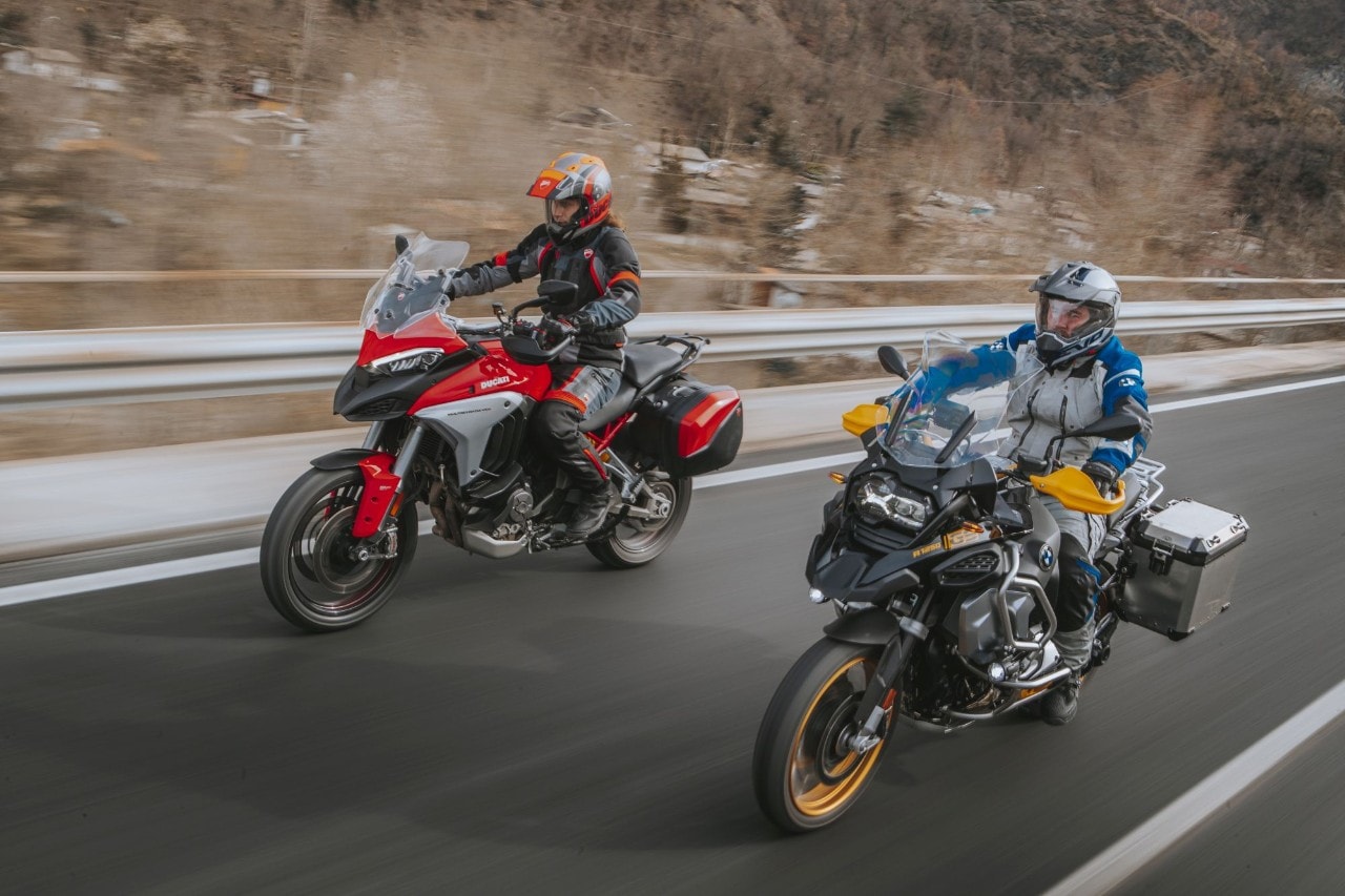 Comparativa BMW R 1250 GS Adventure, Ducati Multistrada V4 S: le crossover premium