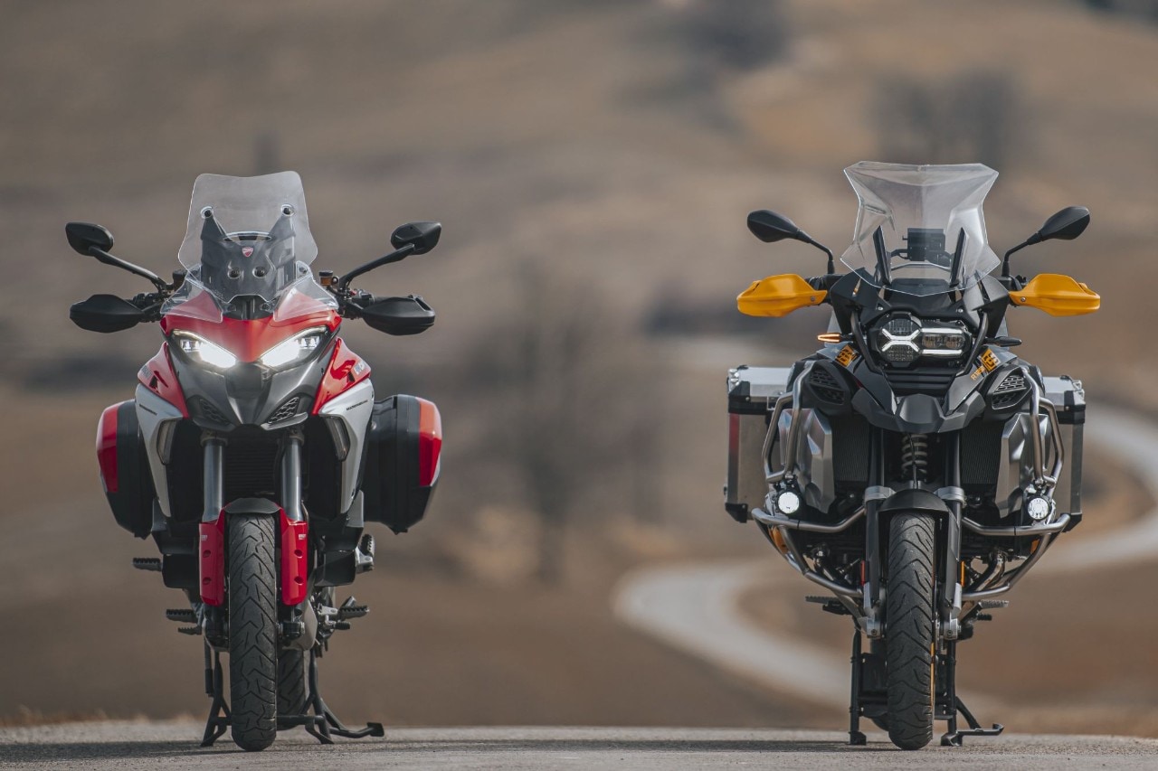 bmw r 1250 gs adventure vs ducati multistrada