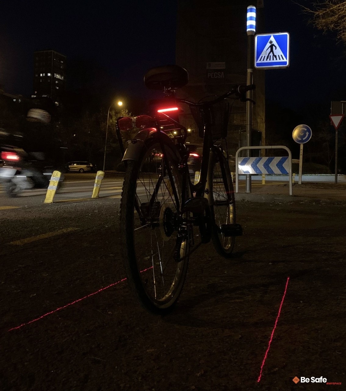 La luce al laser di BeSafe MySpace 