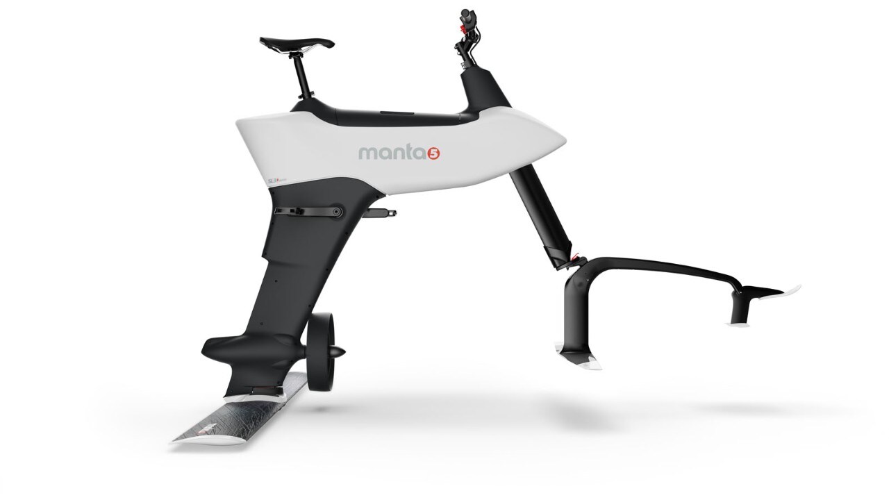 Manta5 Hydrofoiler SL3: l’e-bike per pedalare sull’acqua