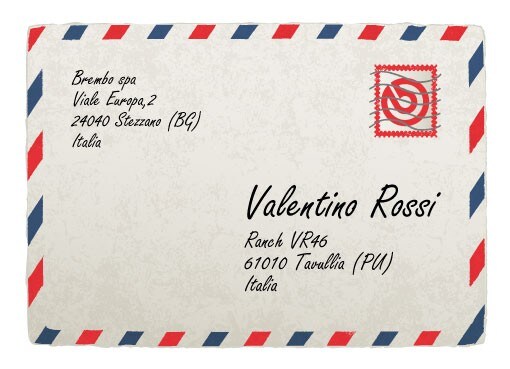 Lettera Brembo Valentino Rossi 40 Anni Dueruote
