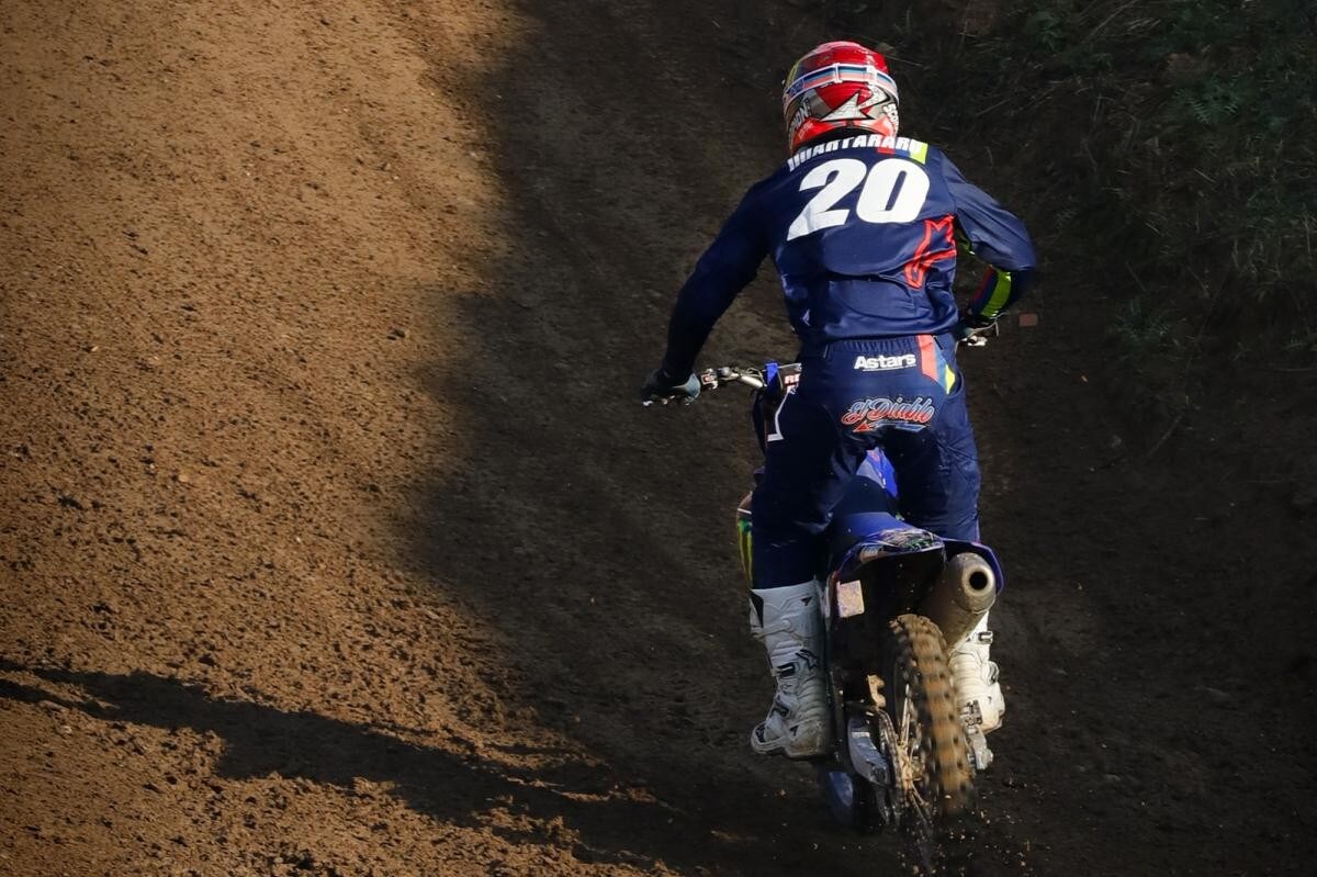 Quartararo si allena con il flat track