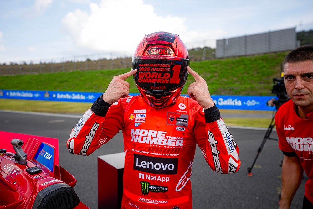 Doppia festa Ducati a Motegi: vince Bagnaia, Marquez secondo è campione del mondo