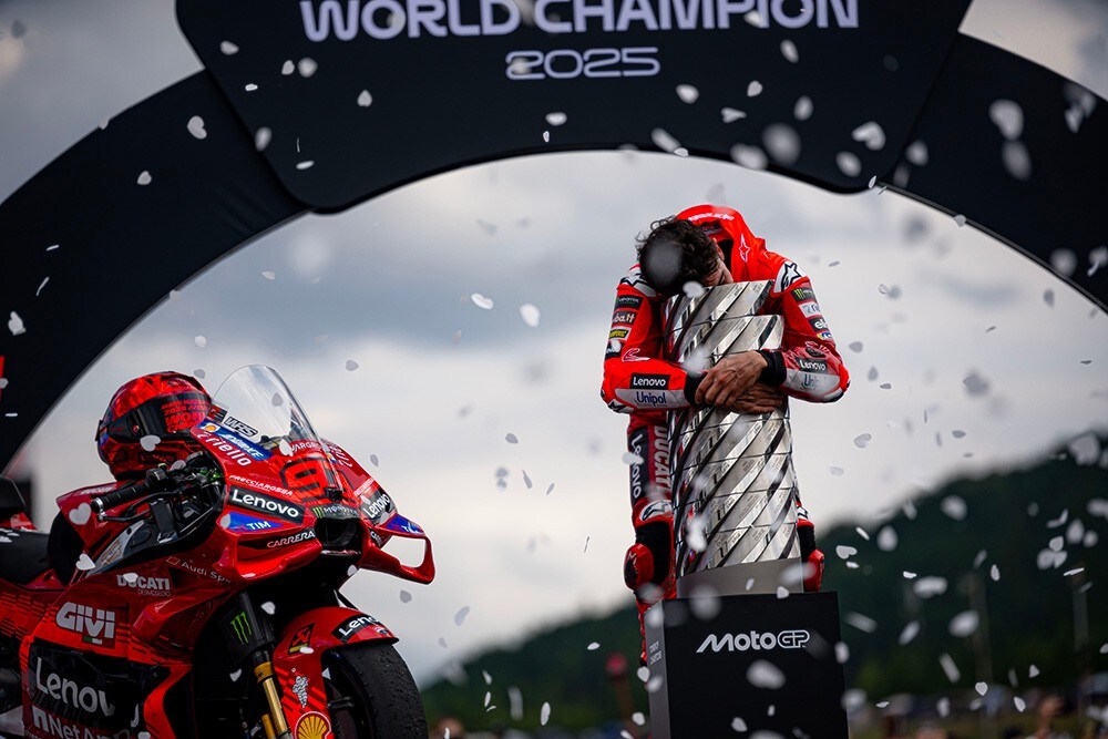 Doppia festa Ducati a Motegi: vince Bagnaia, Marquez secondo è campione del mondo