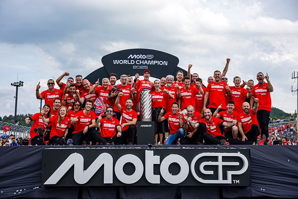 Doppia festa Ducati a Motegi: vince Bagnaia, Marquez secondo è campione del mondo