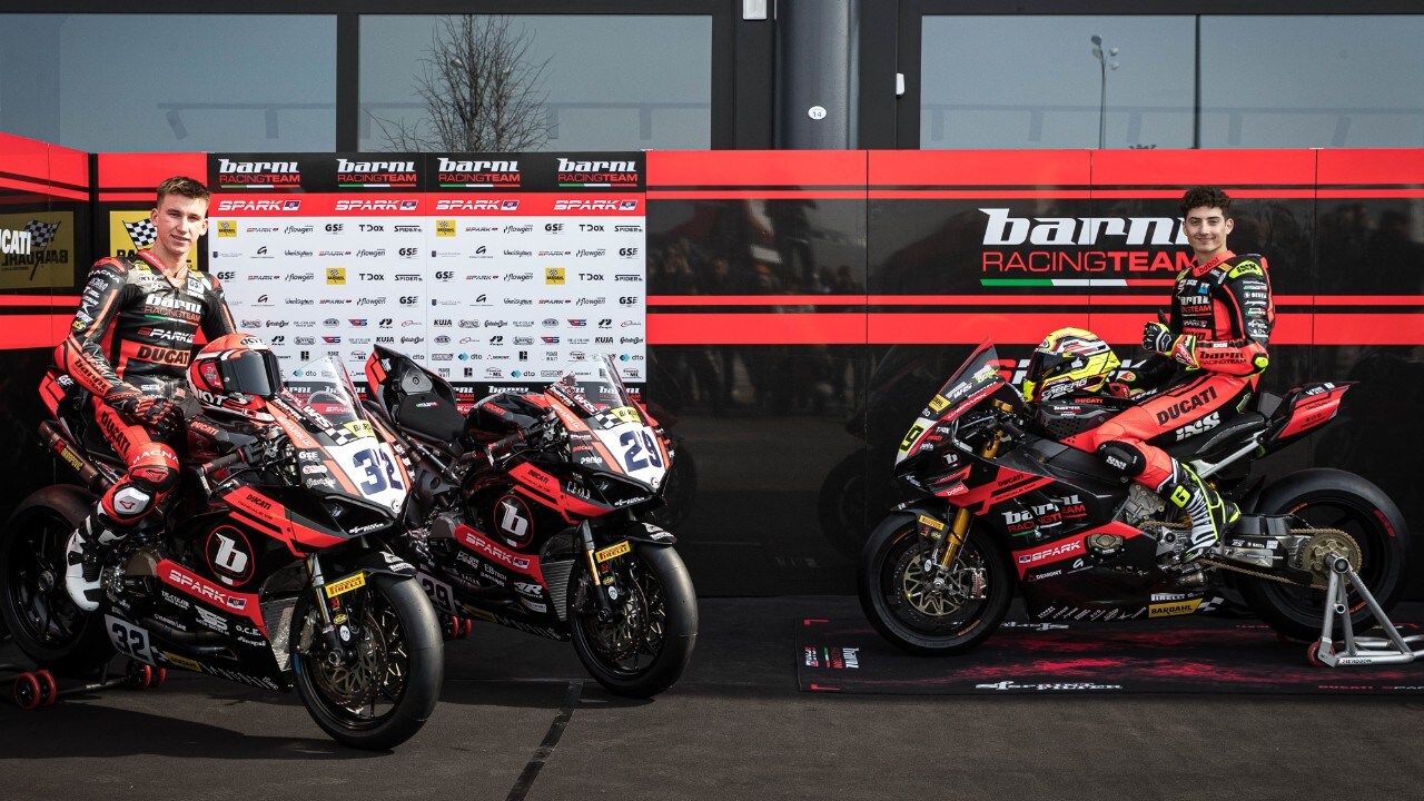 SBK: il Barni Spark Racing Team svela le livree 2022