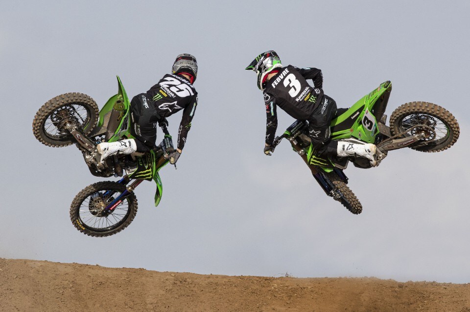 Shooting pre stagionale per il Kawasaki Racing Team MXGP