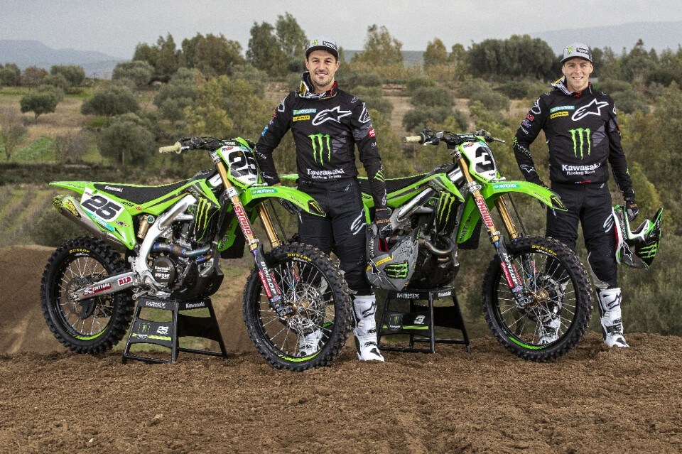 Shooting pre stagionale per il Kawasaki Racing Team MXGP
