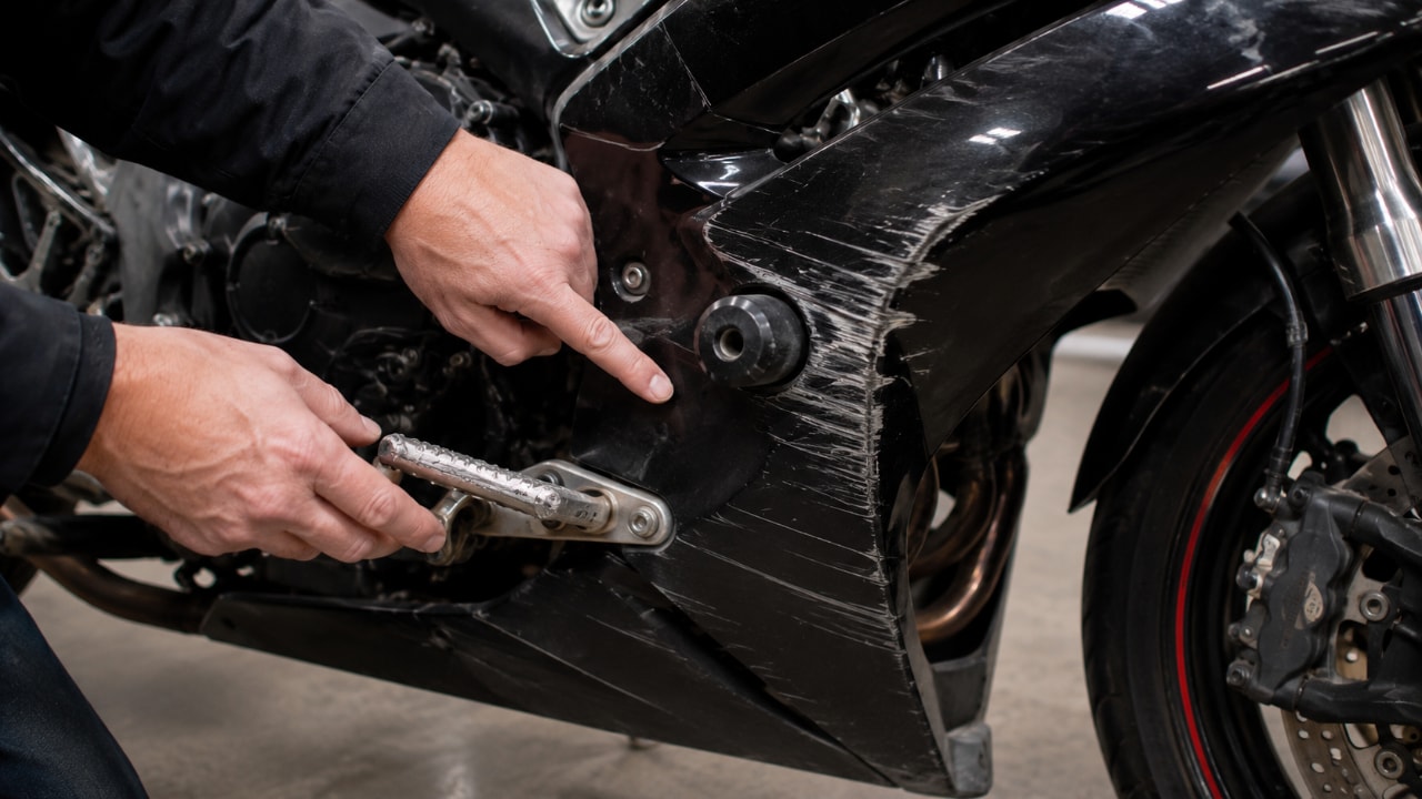 Moto incidentata usata: come scoprire i danni nascosti prima dell’acquisto