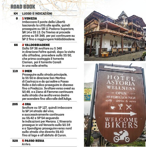 Itinerari in moto Nord Italia: da Venezia a Passo Resia 