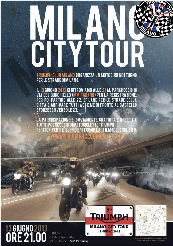 Triumph Milano City Tour by Night
