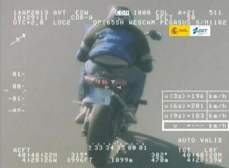 La multa che arriva dal cielo