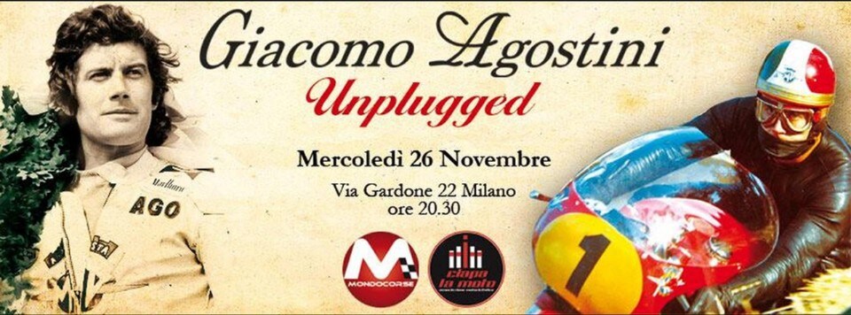Giacomo Agostini vi aspetta da Ciapa la Moto!
