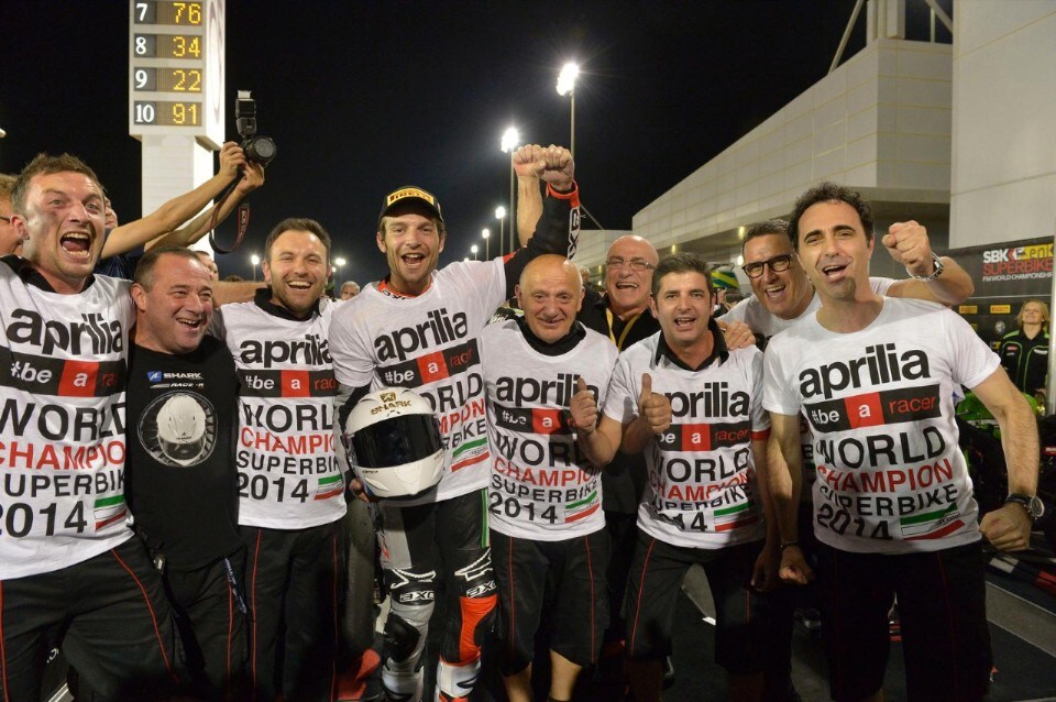L'Aprilia archivia un anno trionfale in SBK